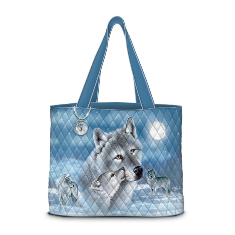 'Spirit Of The Wilderness' Wolf Tote Bag