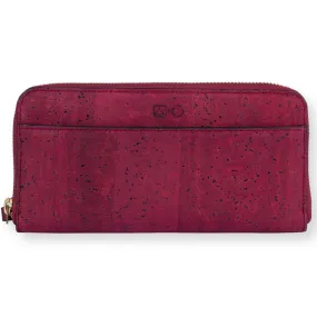 100% VEGAN – WILLOW ZIP-AROUND WRISTLET – MAROON