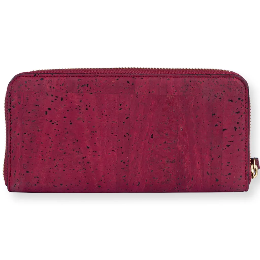 100% VEGAN – WILLOW ZIP-AROUND WRISTLET – MAROON