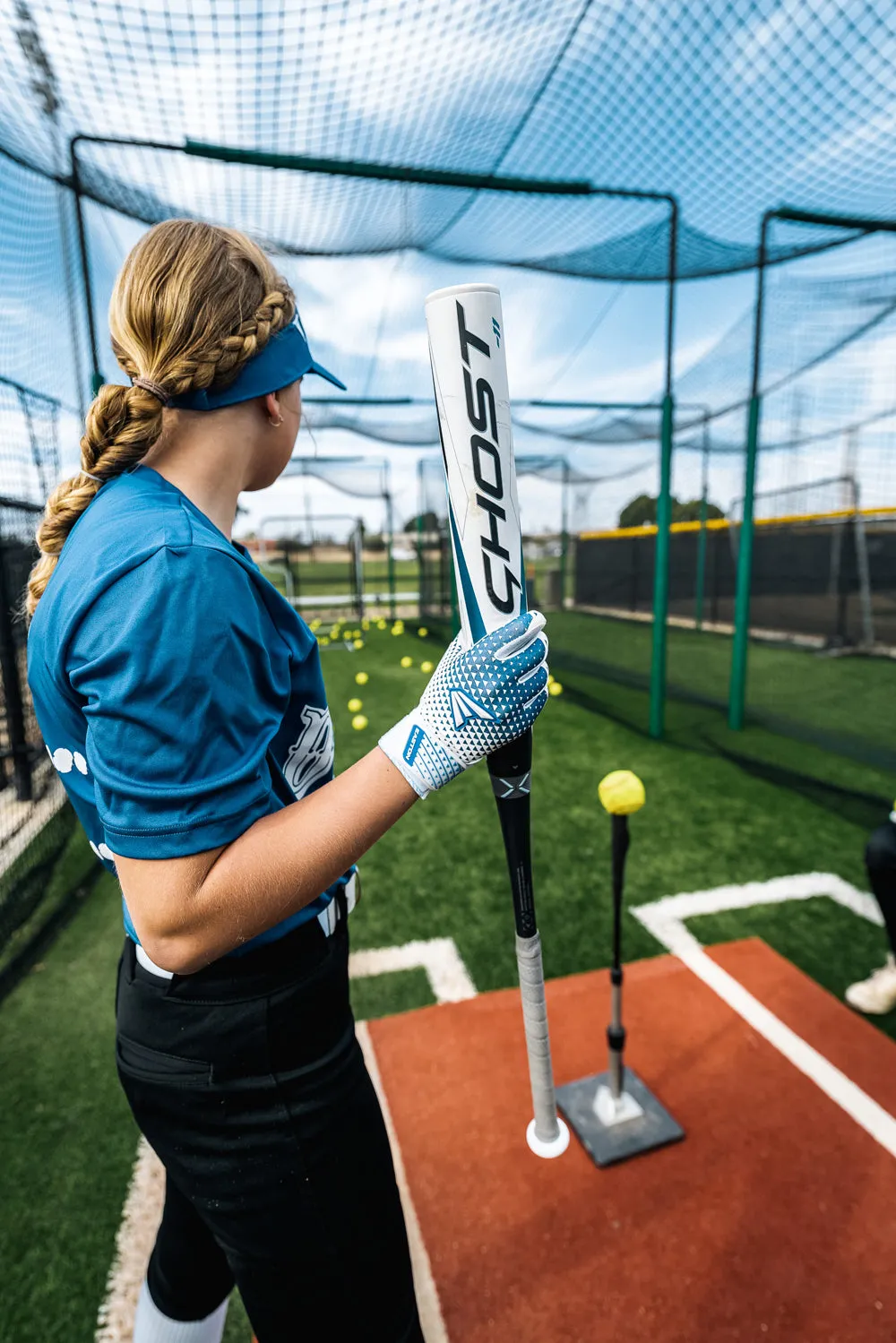 2023 Easton Ghost (-8) Double Barrel Fastpitch Softball Bat: FP23GH8