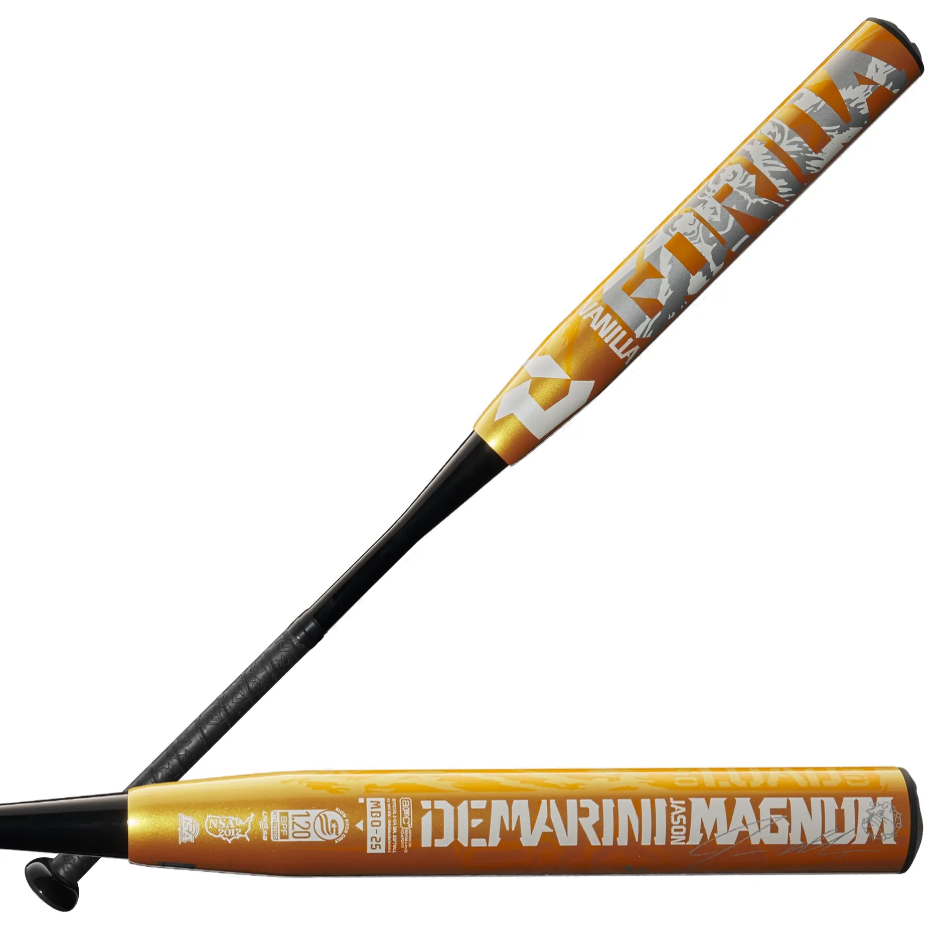 2025 DeMarini Jason Magnum Nautalai Gold Vanilla Gorilla 12.5 Endload NSA USSSA Slowpitch Softball Bat: WBD2513010