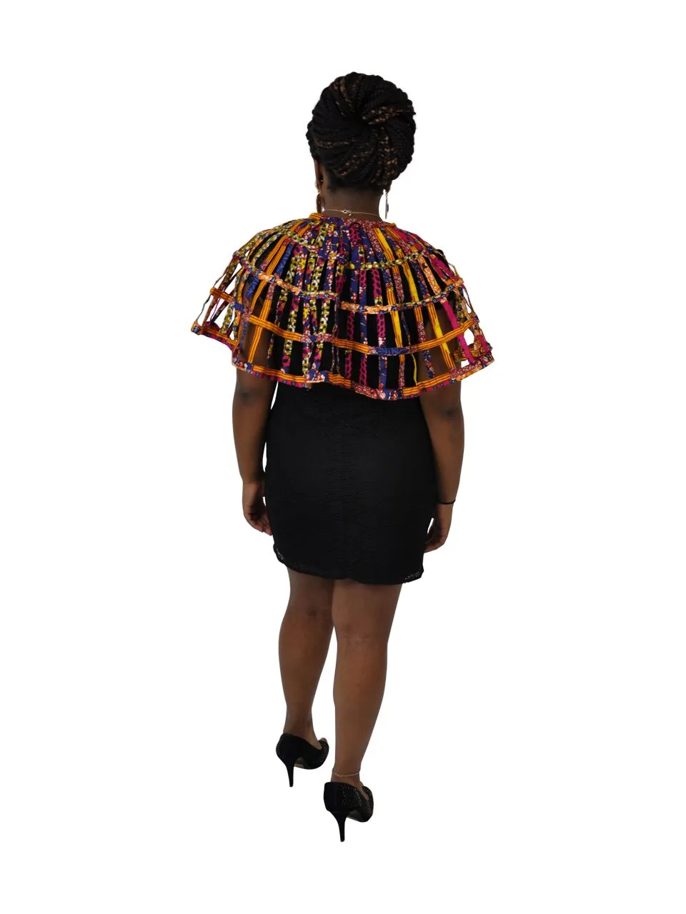 African Ankara Print Weaved Cape - African Clothing Store | JT Aphrique