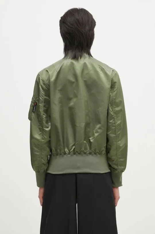 Alpha Industries reversible bomber jacket x Neil Barrett MA-1 men's green color