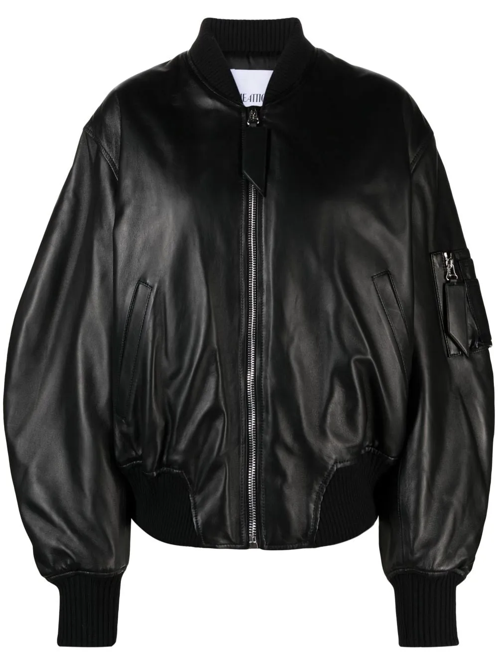 ANJA LEATHER BOMBER JACKET