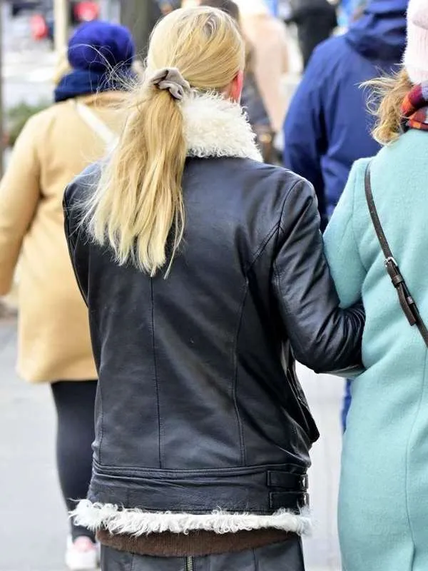 Anya Taylor-Joy Shearling Leather Jacket - New American Jackets