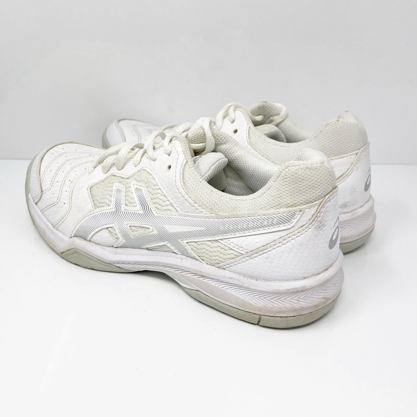 Asics Womens Gel Dedicate 6 1042A067 White Running Shoes Sneakers Size 8.5