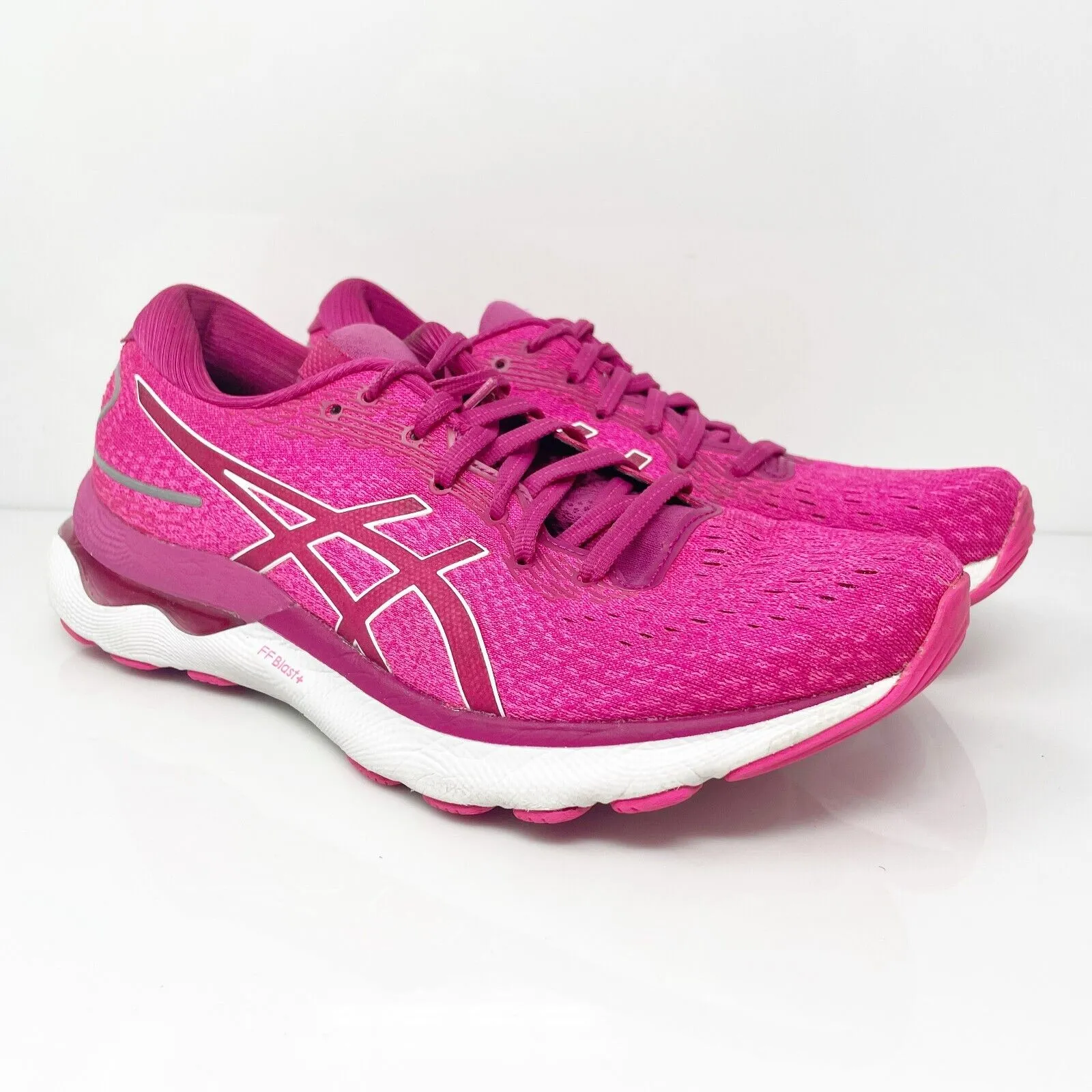 Asics Womens Gel Nimbus 24 1012B201 Pink Running Shoes Sneakers Size 10