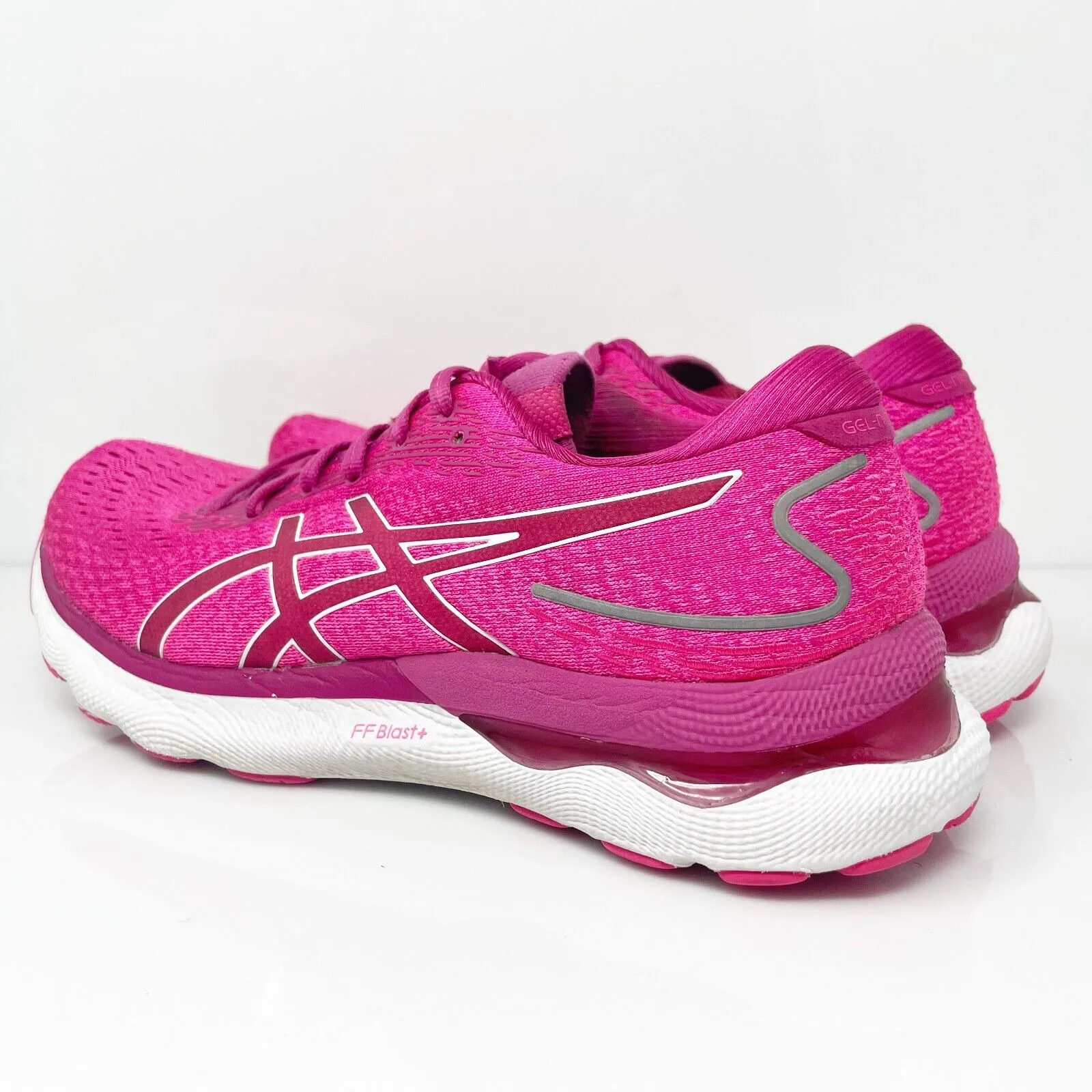 Asics Womens Gel Nimbus 24 1012B201 Pink Running Shoes Sneakers Size 10