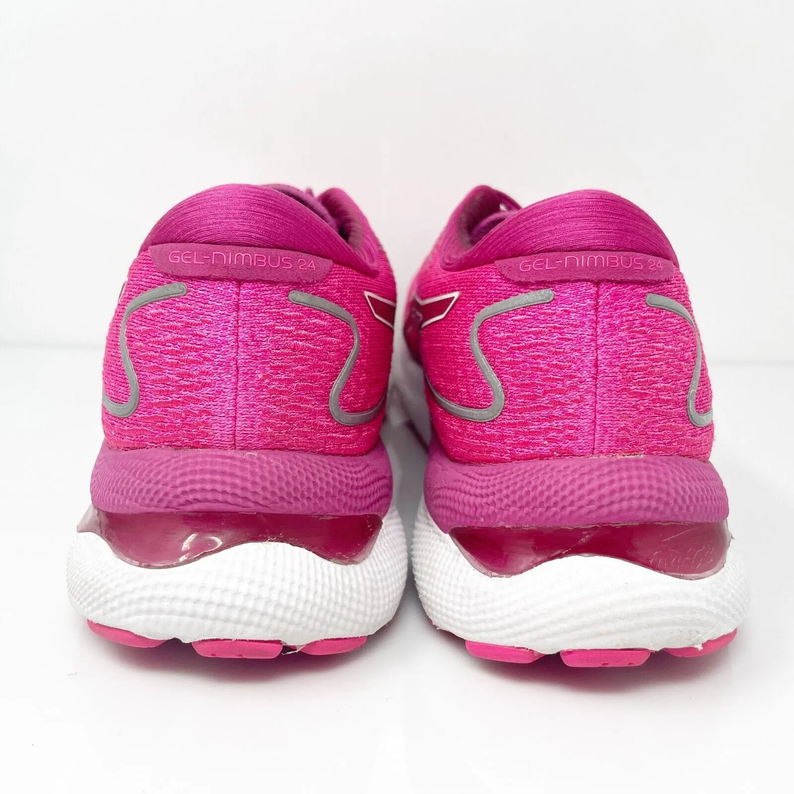 Asics Womens Gel Nimbus 24 1012B201 Pink Running Shoes Sneakers Size 10