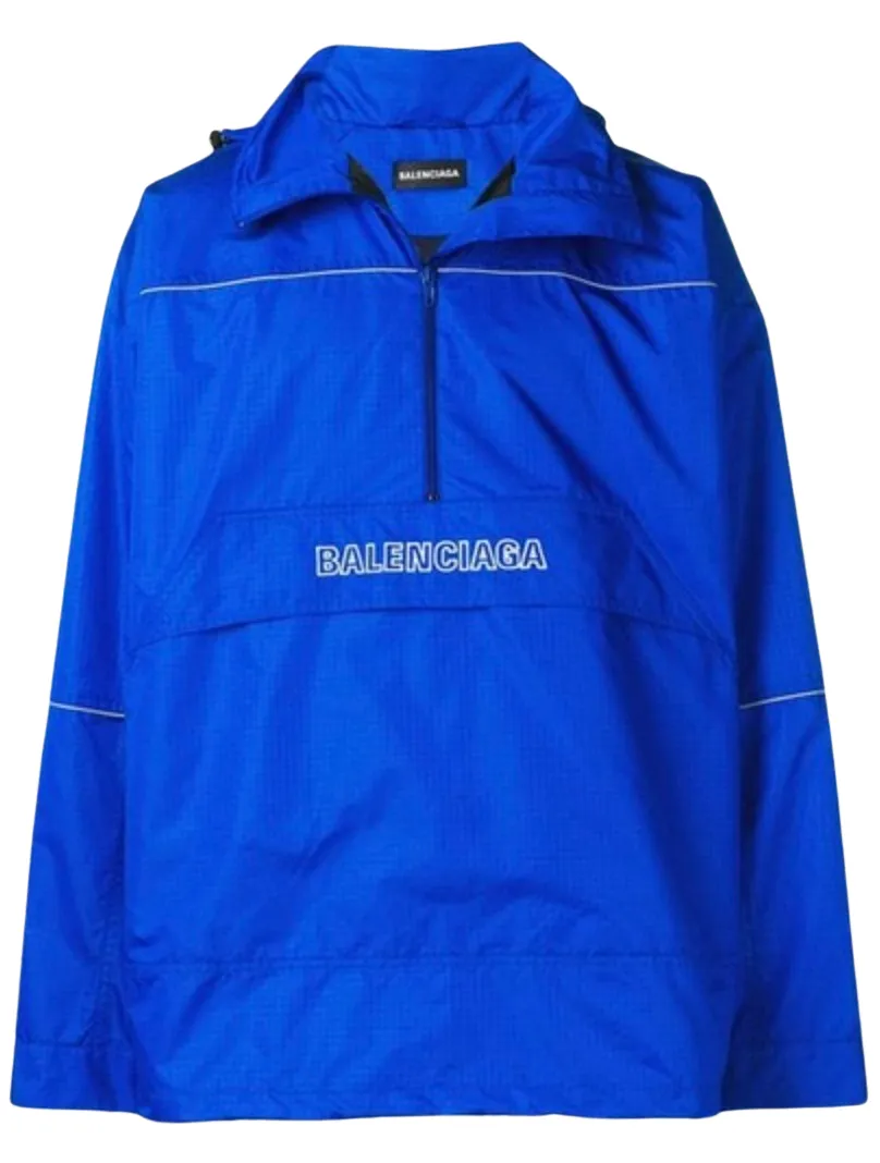 Balenciaga Nylon Blue Anorak Blouson