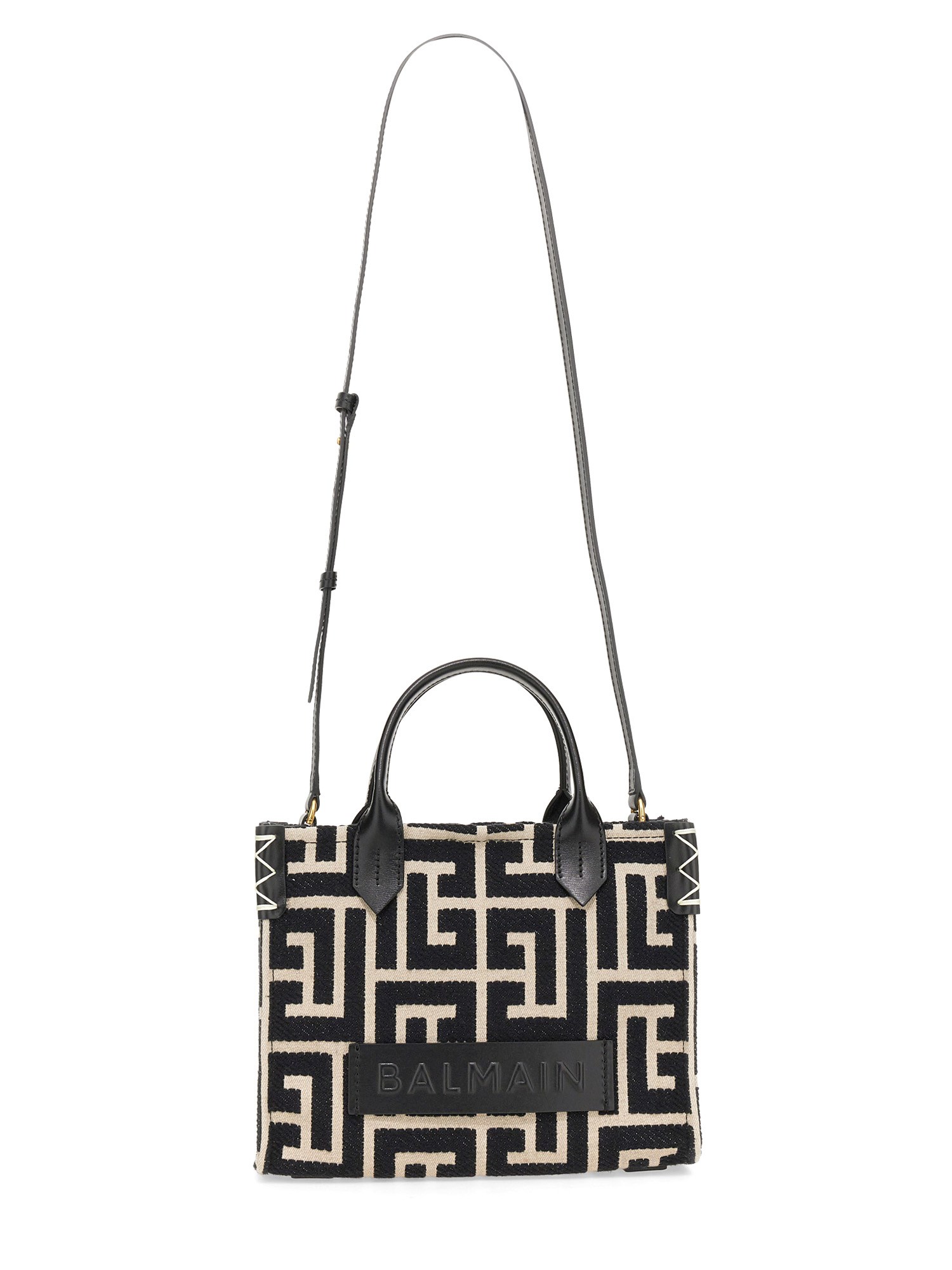 BALMAIN    JACQUARD B-ARMY SHOPPER BAG WITH MONOGRMA