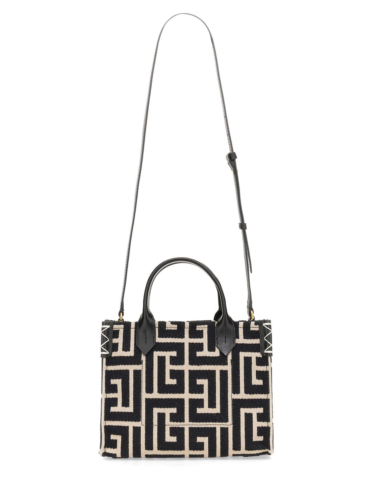 BALMAIN    JACQUARD B-ARMY SHOPPER BAG WITH MONOGRMA