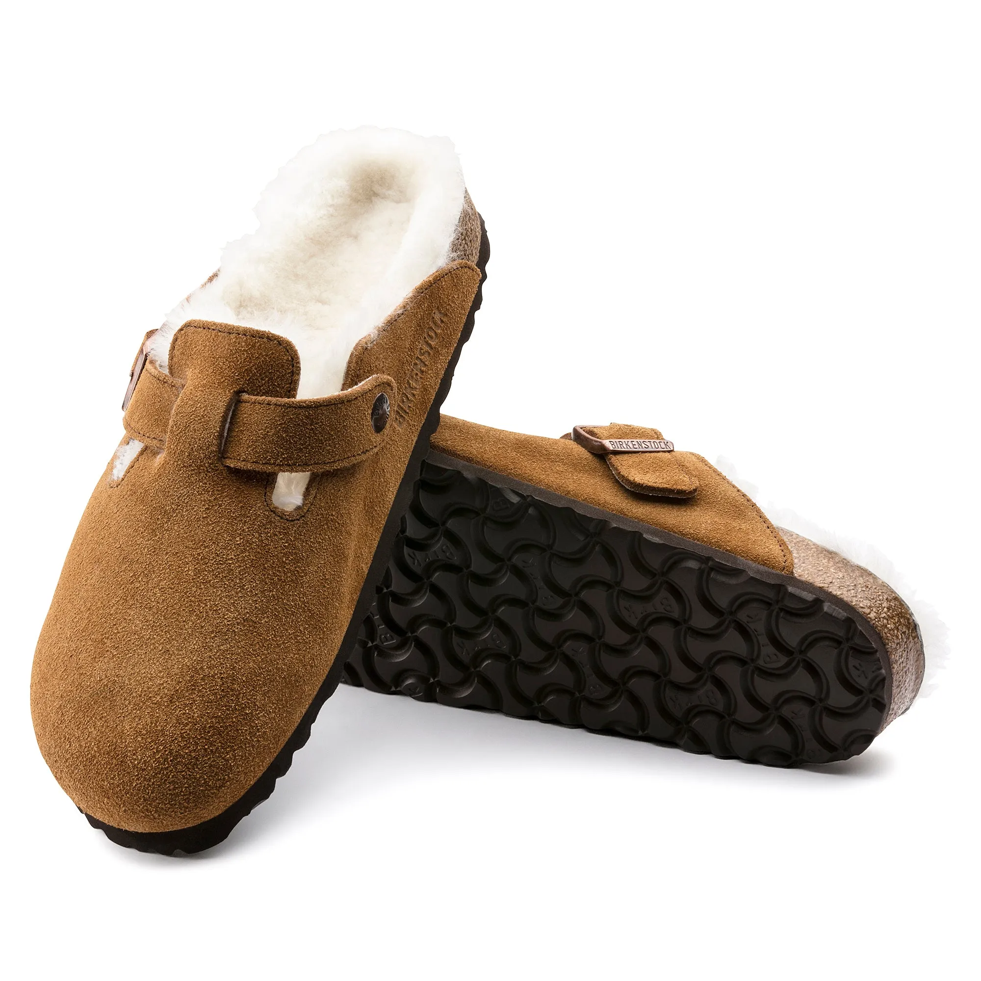 BIRKENSTOCK | ZUECOS UNISEX | BOSTON VL SHEARLING MINK 00491 | MARRN | N - REGULAR