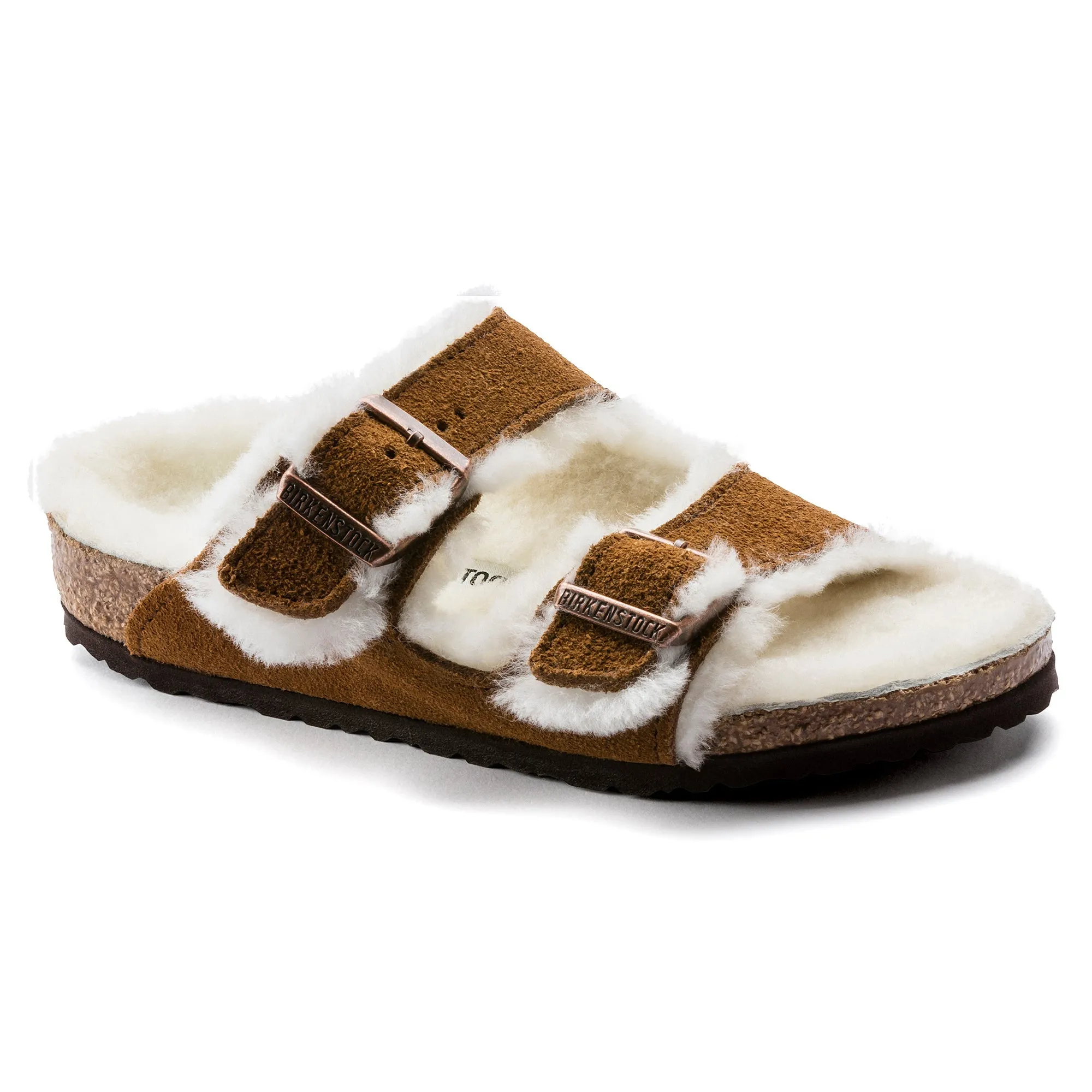 Birkenstock Arizona Shearling Suede Leather Kid's