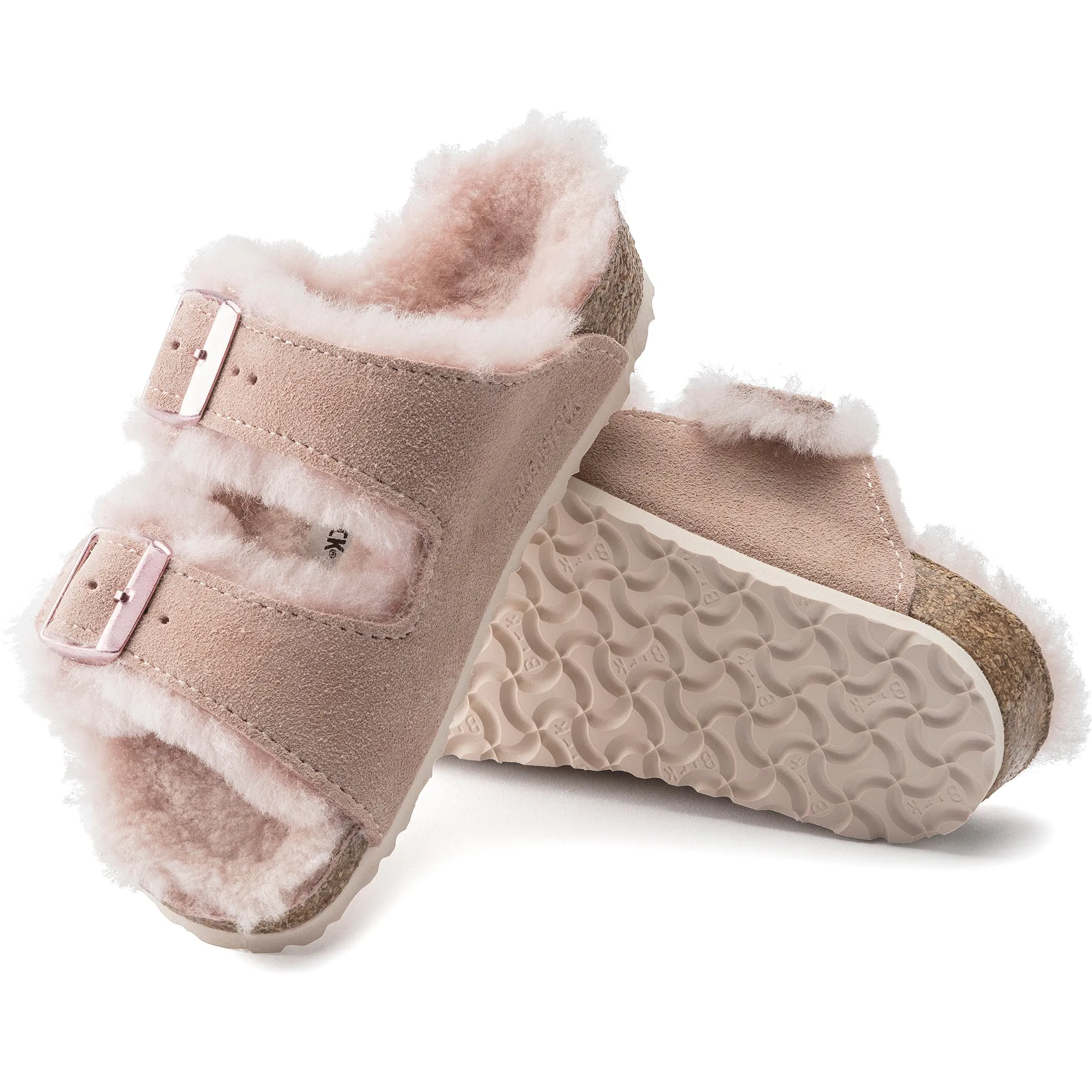 Birkenstock Arizona Shearling Suede Leather Kid's