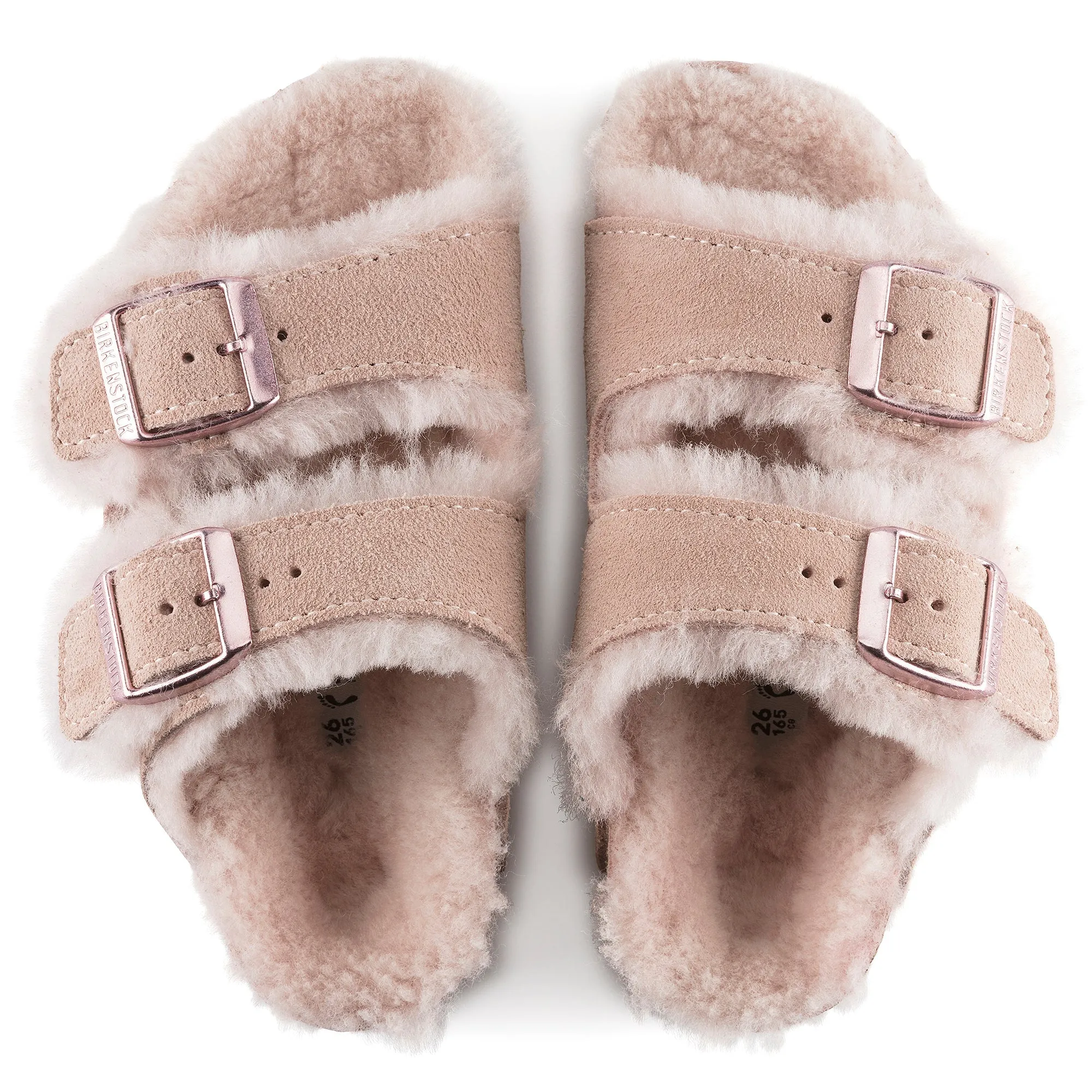 Birkenstock Arizona Shearling Suede Leather Kid's