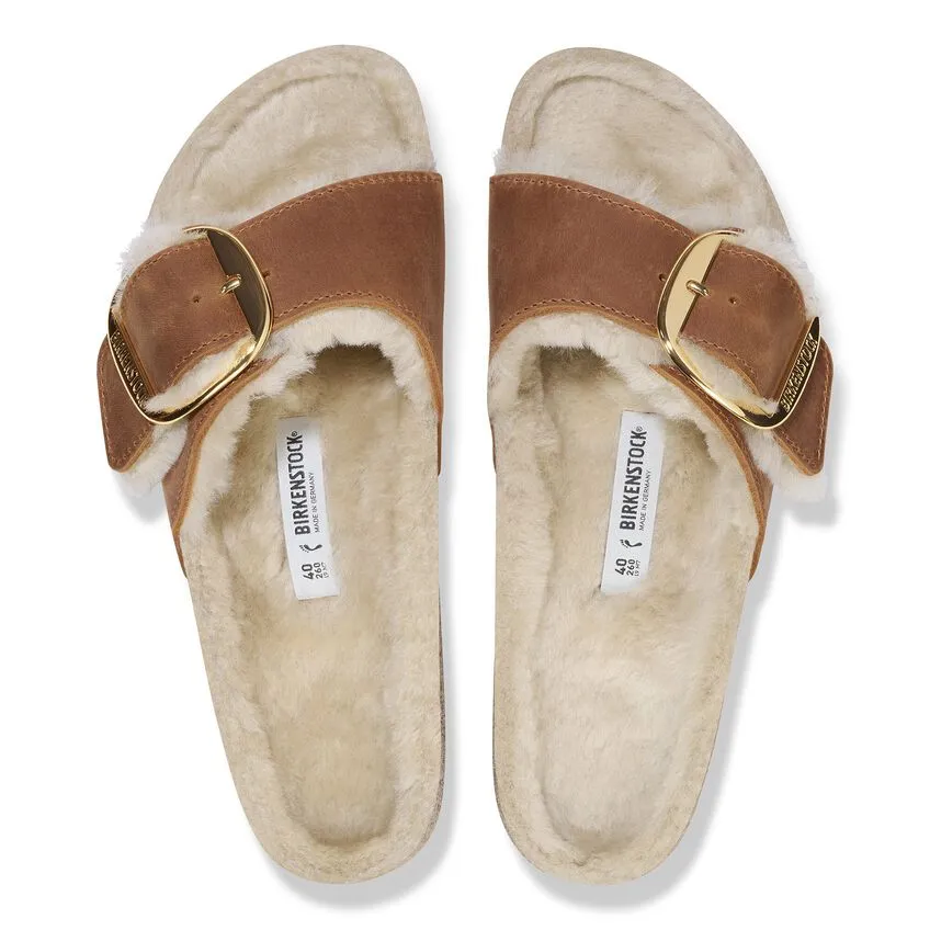 Birkenstock Madrid Big Buckle Shearling Women's Sandals