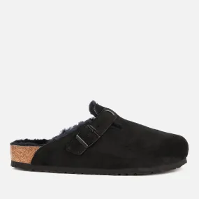 Birkenstock Men's Boston Shearling Lined Mules - Black - UK 9.5/EU 44 | Coggles