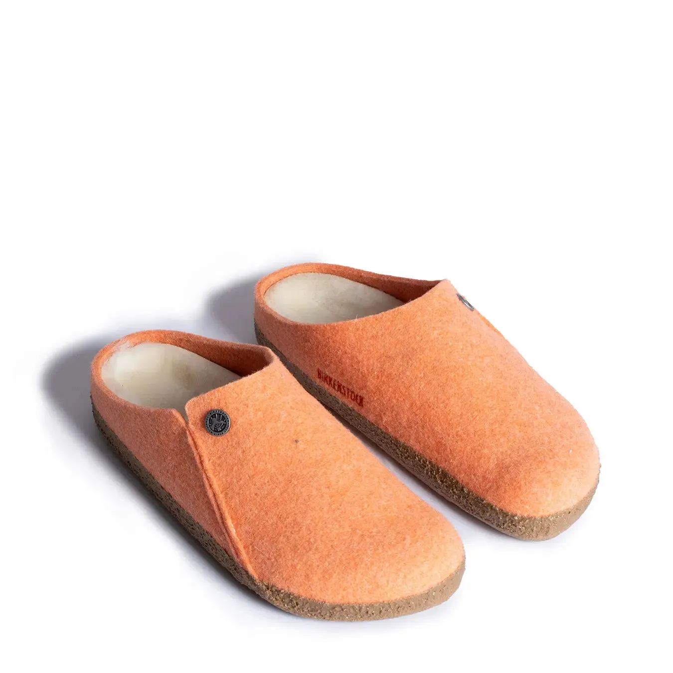 Birkenstock Womens Zermatt Shearling FE Narrow Fit Papaya