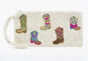 Boot Beaded Wristlet