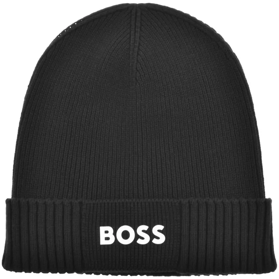 BOSS Asic Beanie Black