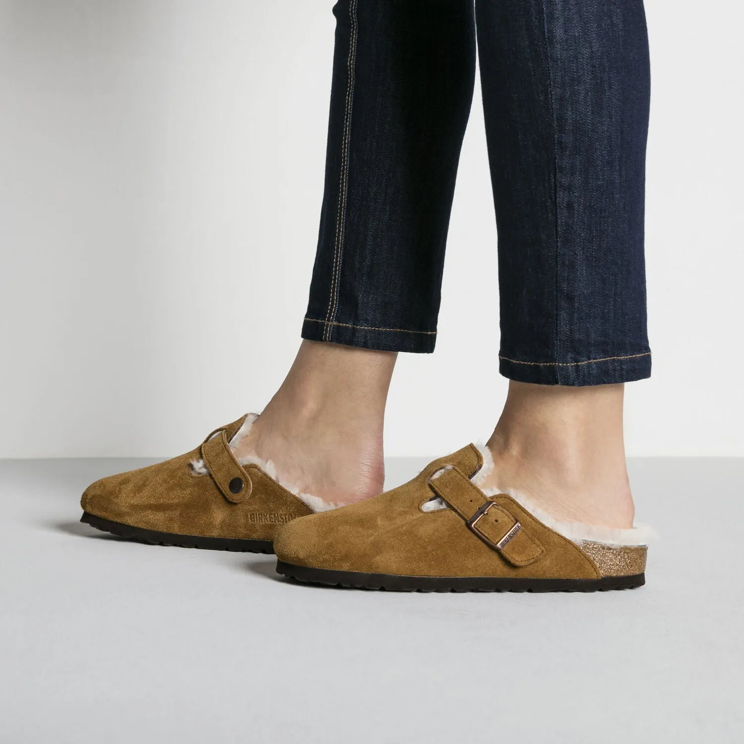 Boston Shearling - The Birkenstock Clog in Mink