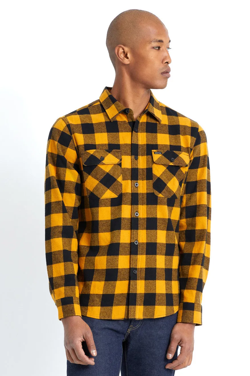 Bowery Lightweight L/S Flannel - Yellow/Black