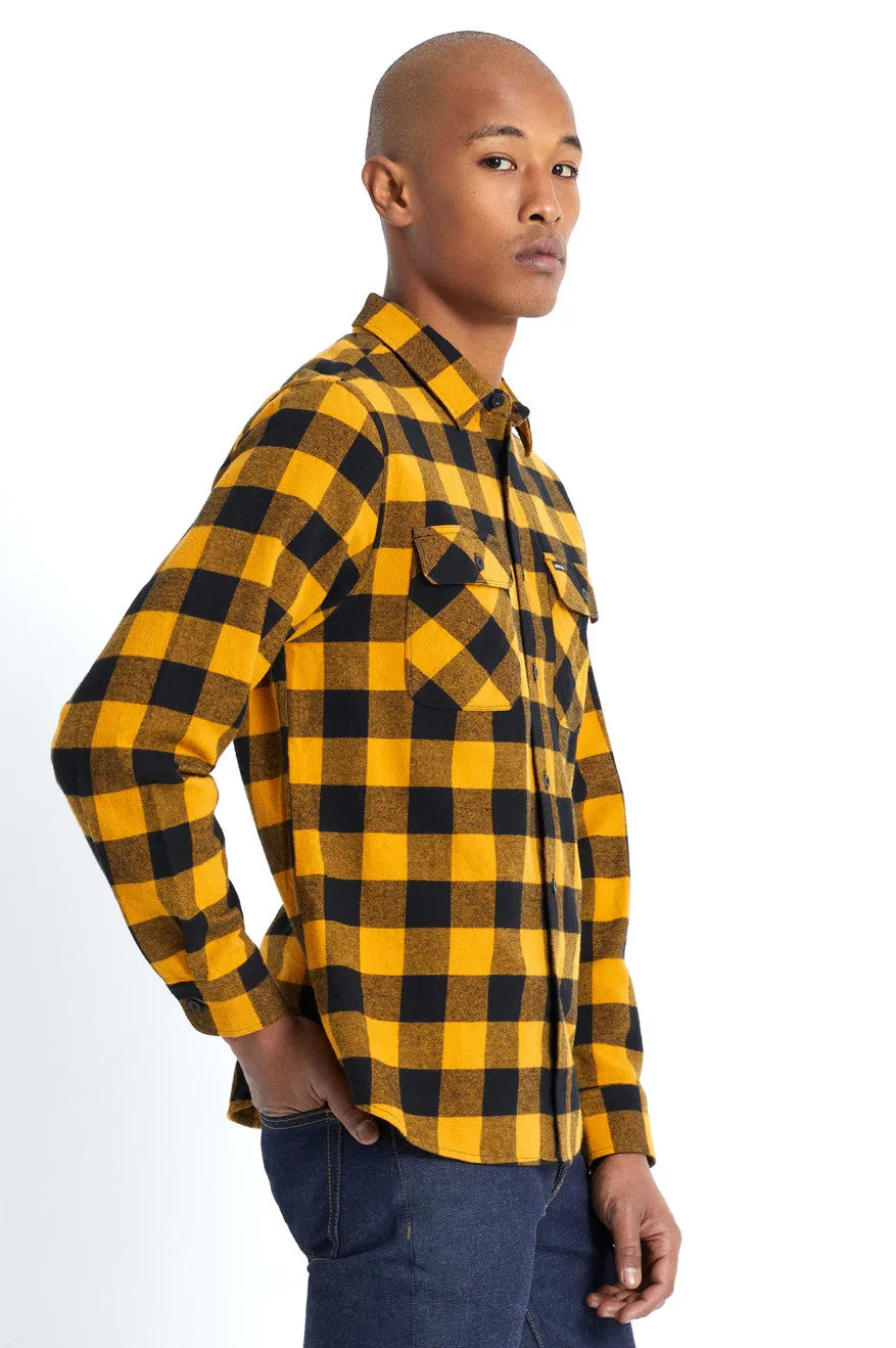 Bowery Lightweight L/S Flannel - Yellow/Black