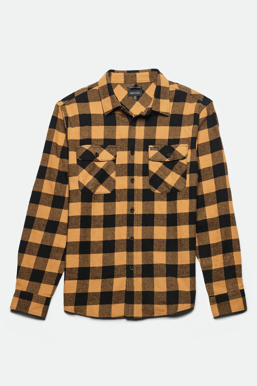 Bowery Lightweight L/S Flannel - Yellow/Black