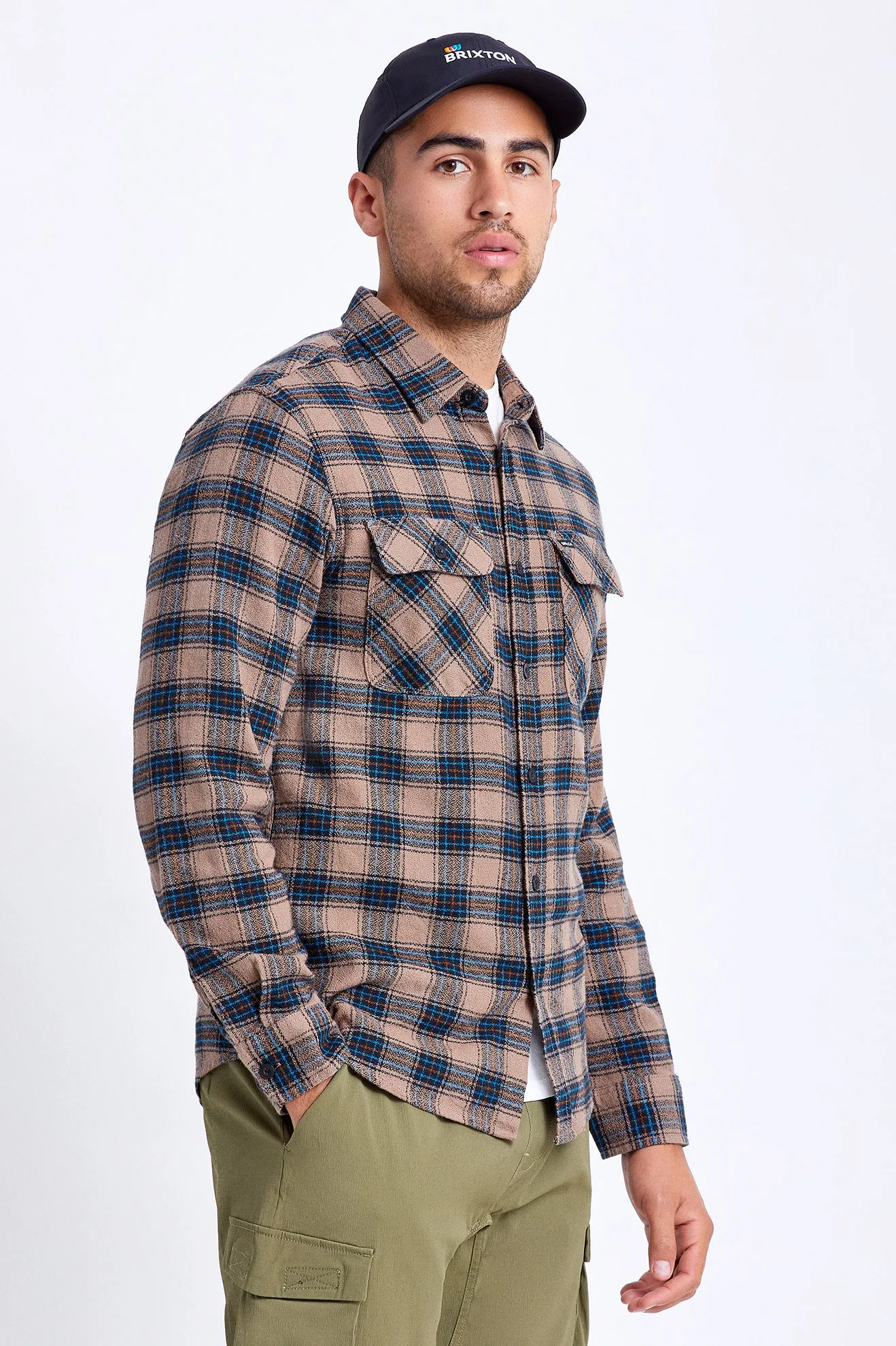 Bowery Lightweight L/S Utility Flannel - Pine Bark