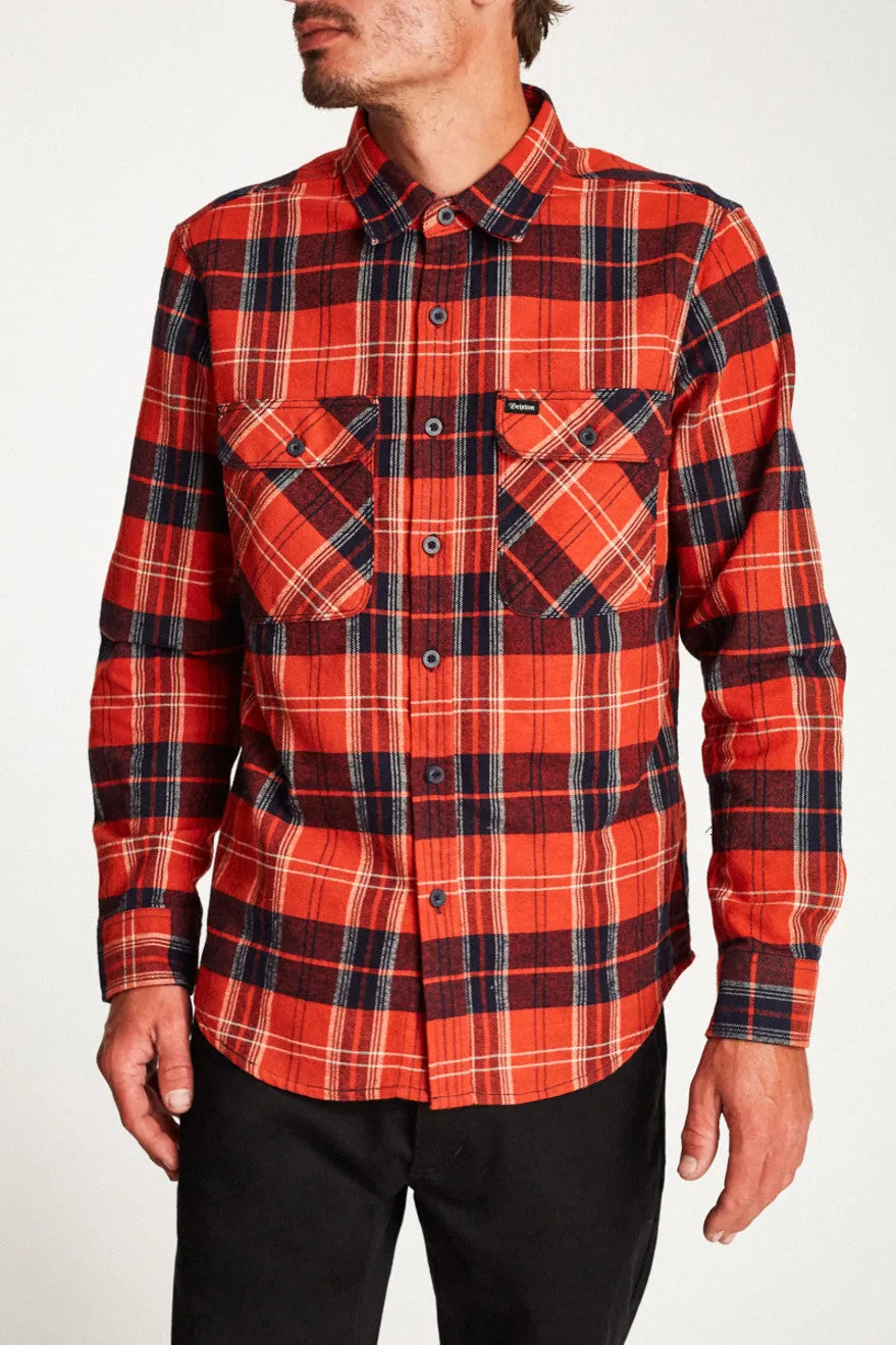 Bowery L/S Flannel - Red/Navy