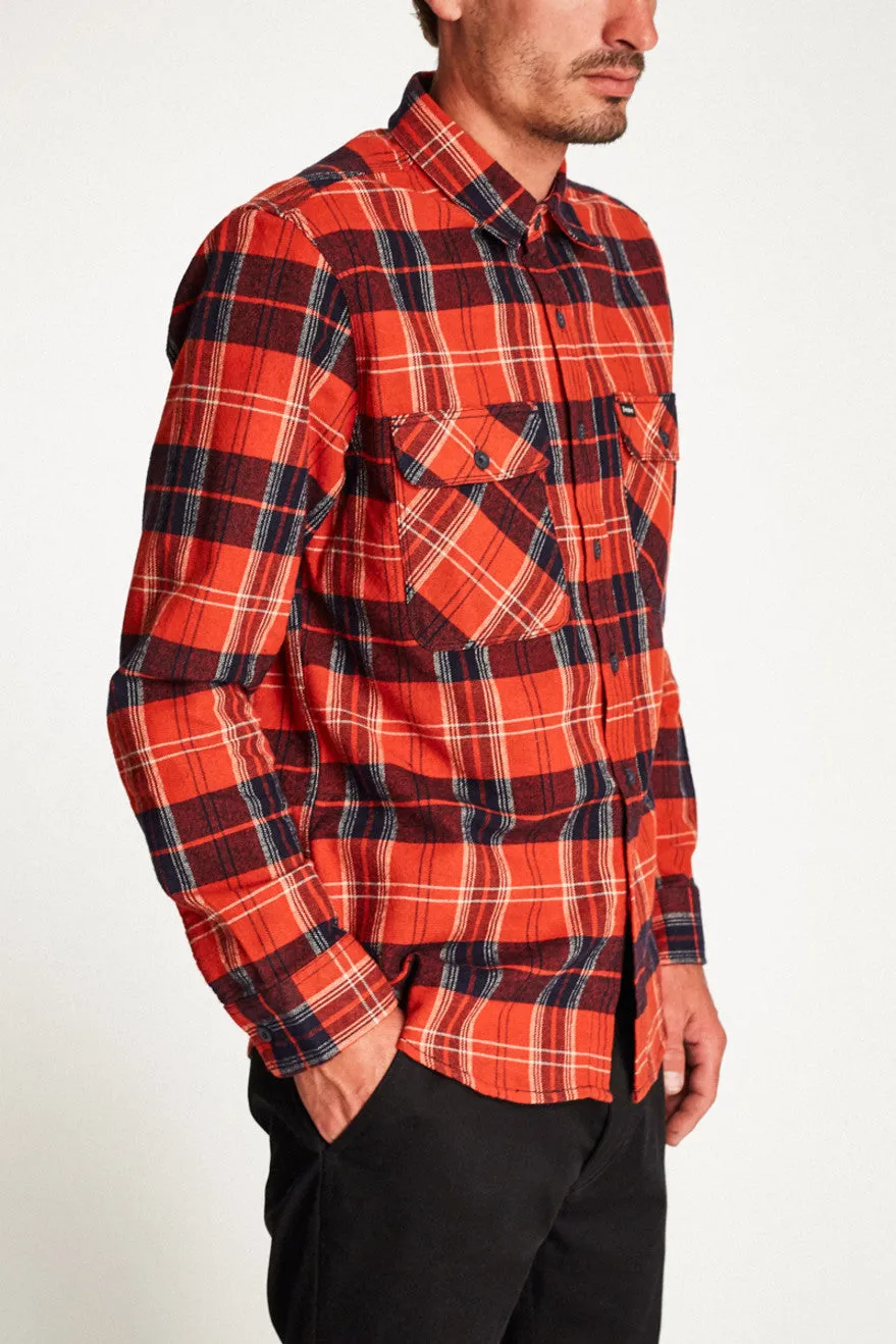 Bowery L/S Flannel - Red/Navy