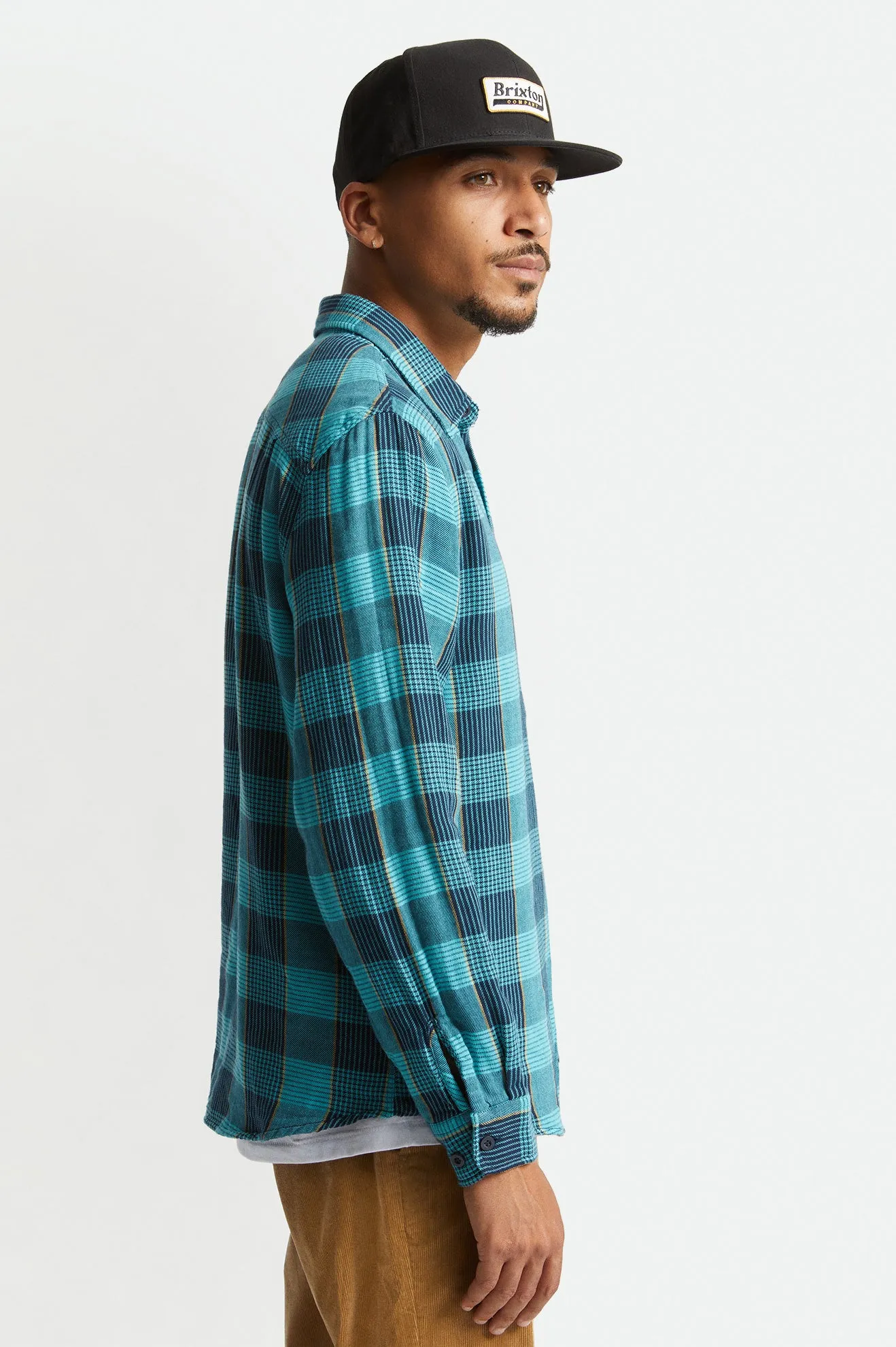 Bowery Soft Weave L/S Flannel - Teal