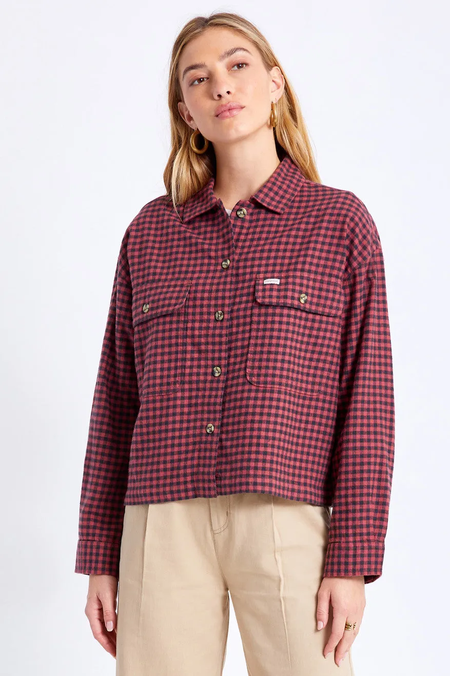 Bowery Women's Lightweight L/S Flannel - Cowhide