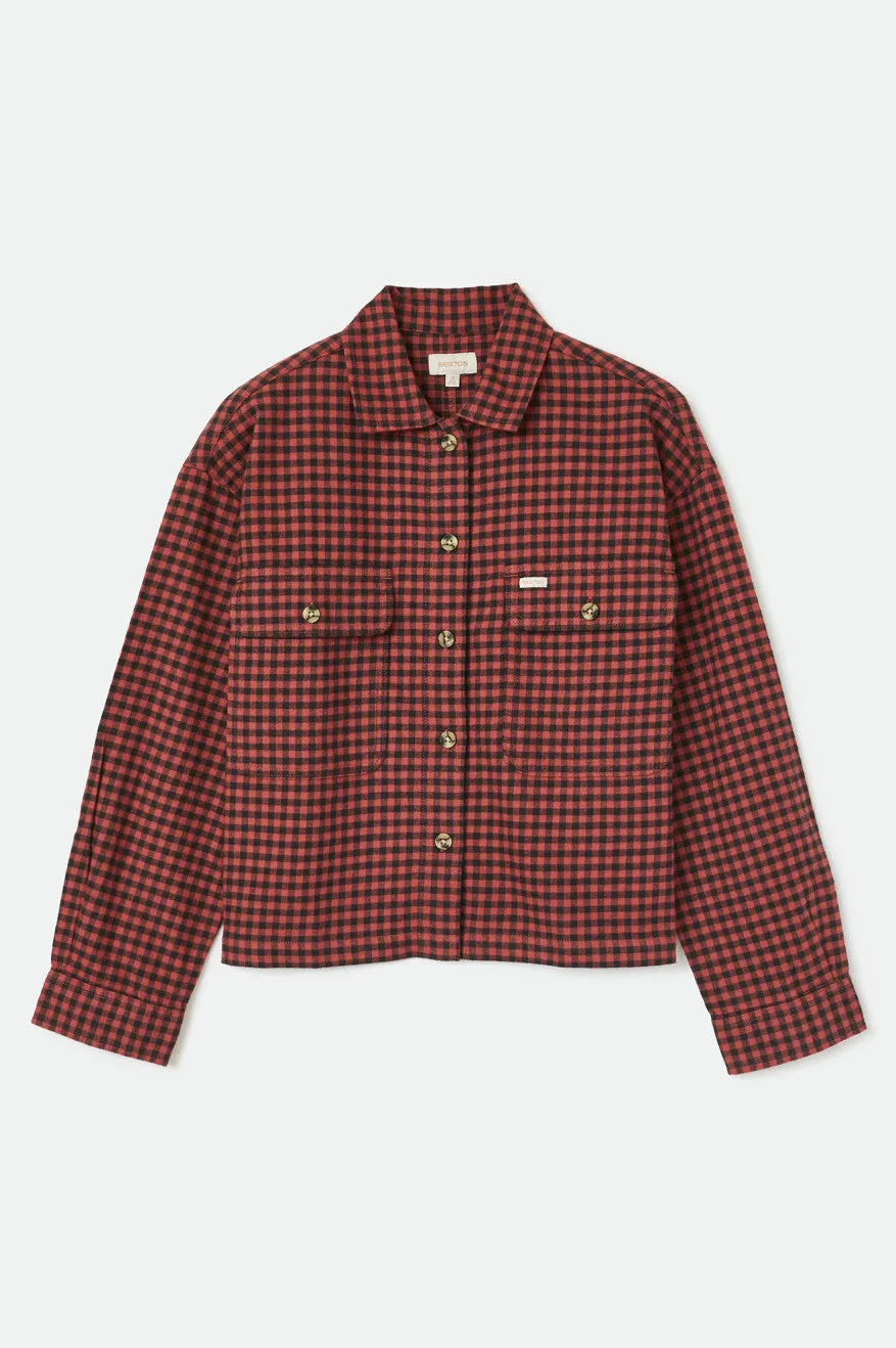 Bowery Women's Lightweight L/S Flannel - Cowhide