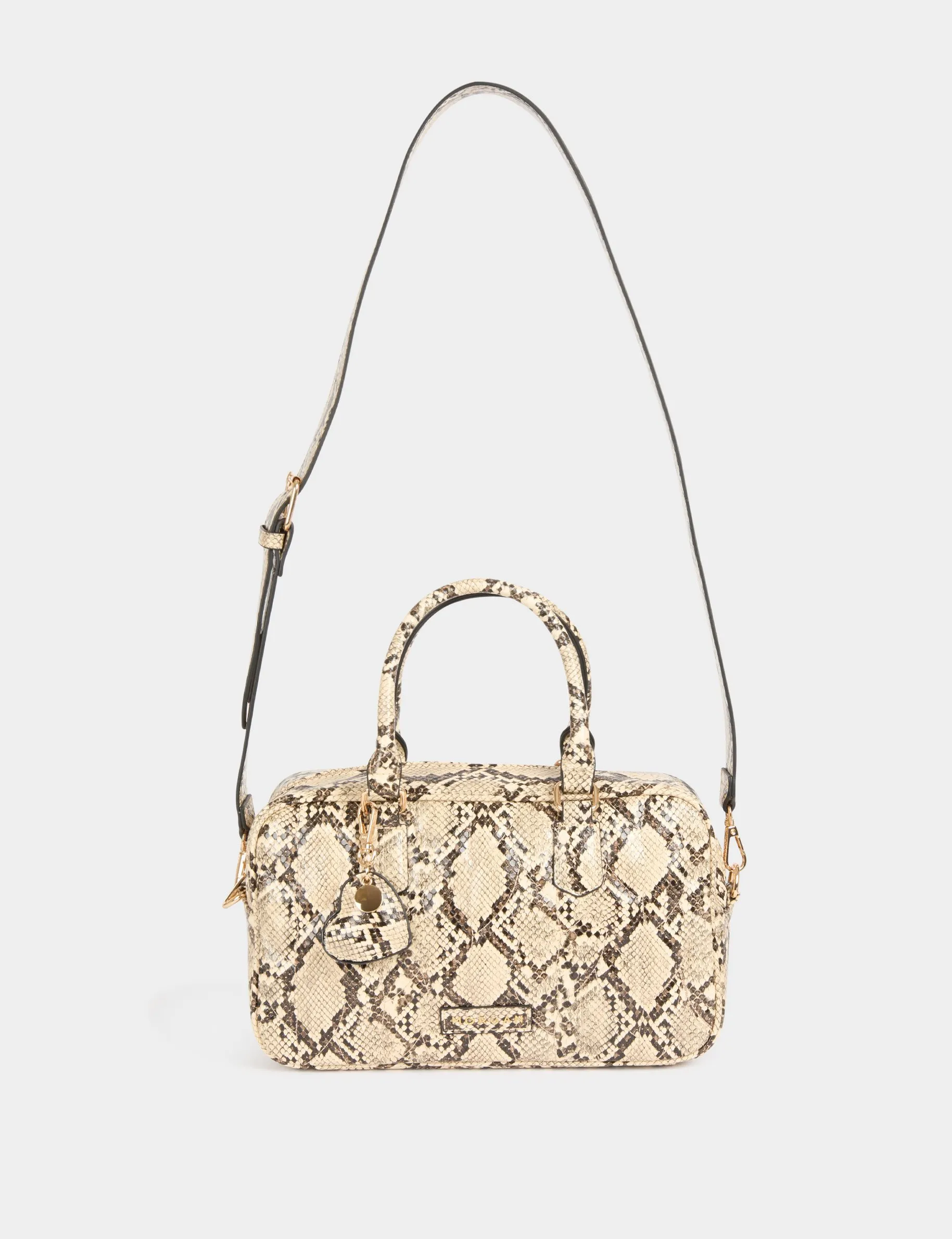 Bowler bag snake effect sand women