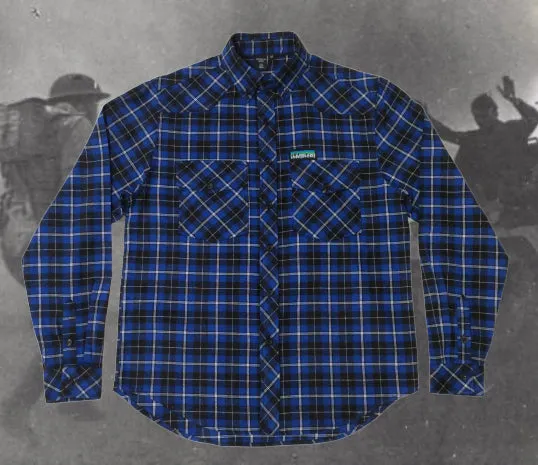 Brooklyn Work T35 Plaid Flannel L/S Shirt Navy