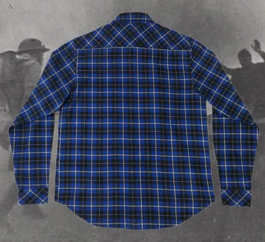 Brooklyn Work T35 Plaid Flannel L/S Shirt Navy