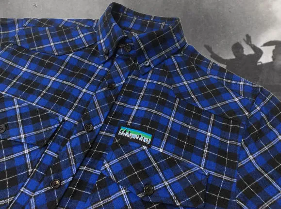 Brooklyn Work T35 Plaid Flannel L/S Shirt Navy