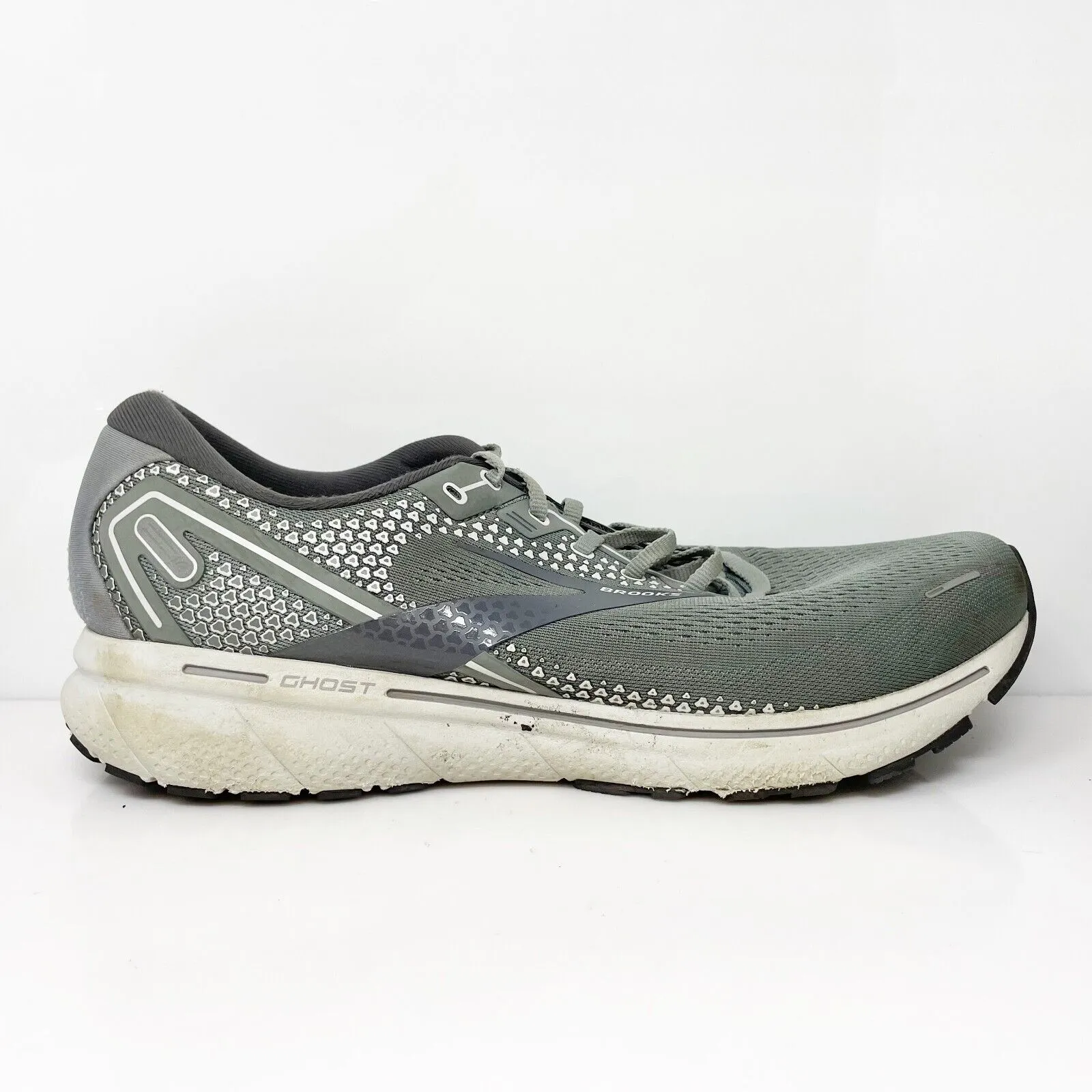 Brooks Mens Ghost 14 1103692E067 Gray Running Shoes Sneakers Size 13 2E