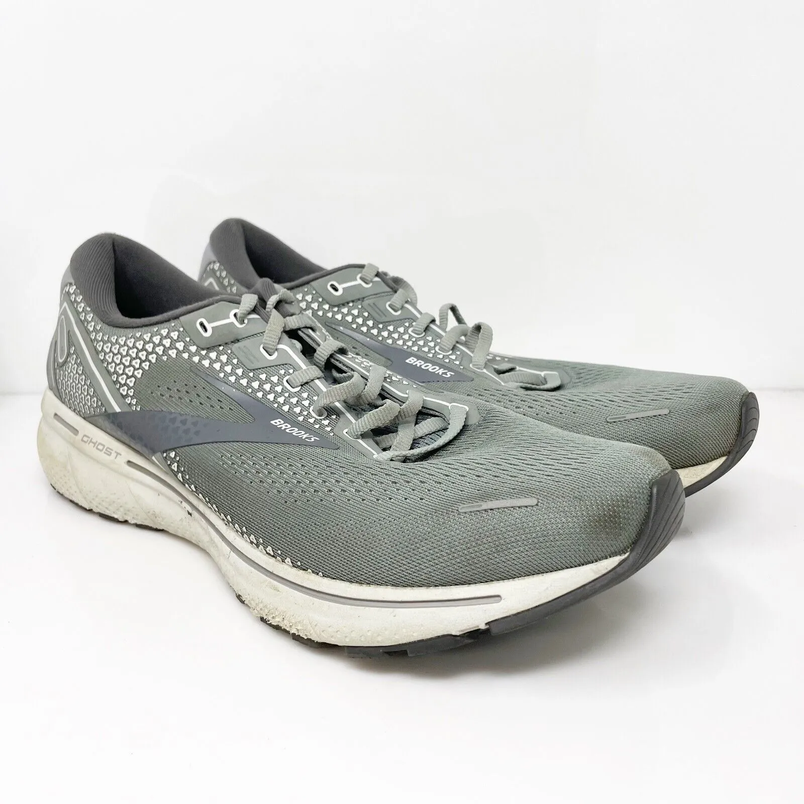 Brooks Mens Ghost 14 1103692E067 Gray Running Shoes Sneakers Size 13 2E