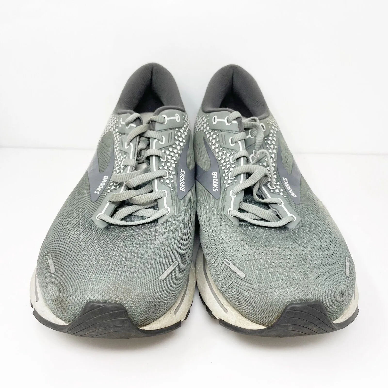 Brooks Mens Ghost 14 1103692E067 Gray Running Shoes Sneakers Size 13 2E