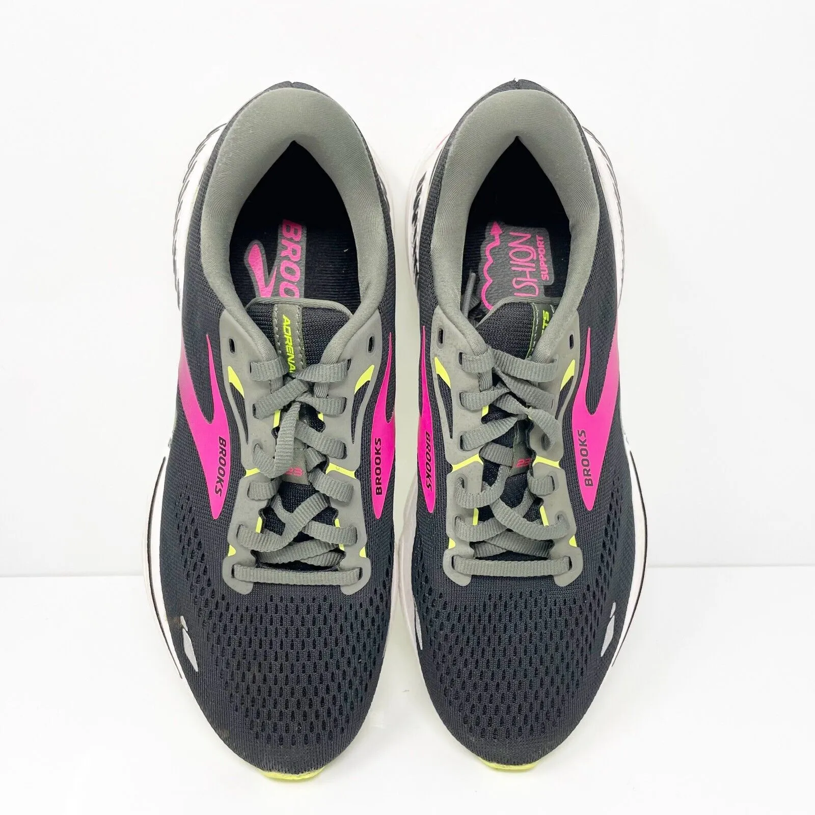 Brooks Womens Adrenaline GTS 23 1203811B037 Black Running Shoes Sneakers 9 B