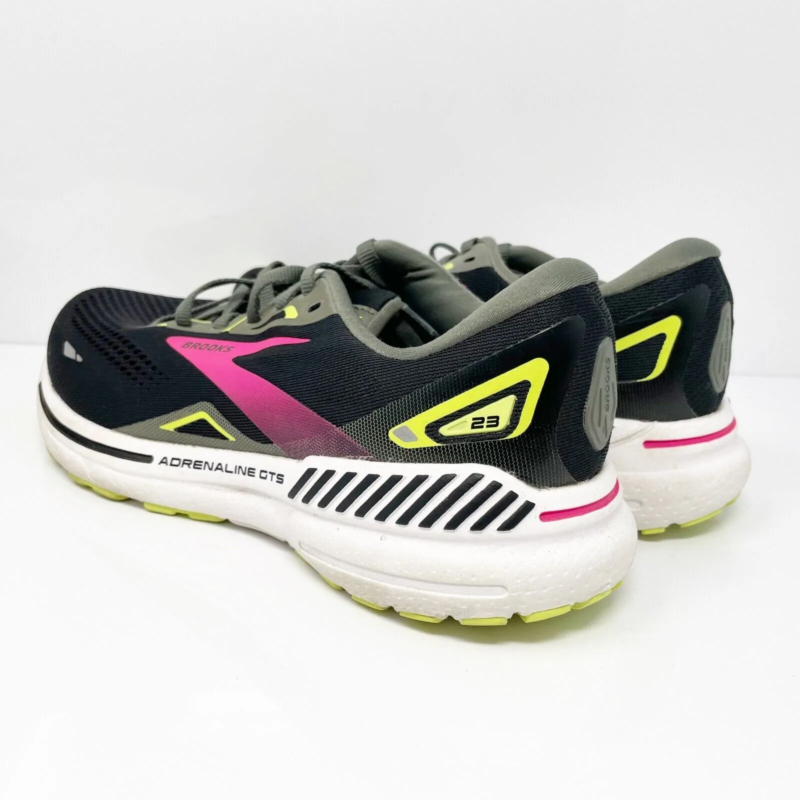 Brooks Womens Adrenaline GTS 23 1203811B037 Black Running Shoes Sneakers 9 B