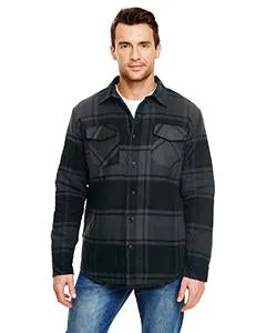 Burnside Quilted Flannel Jacket B8610 Black