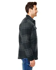 Burnside Quilted Flannel Jacket B8610 Black