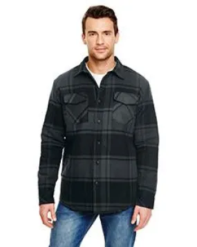 Burnside Quilted Flannel Jacket B8610 Black