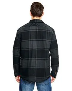 Burnside Quilted Flannel Jacket B8610 Black