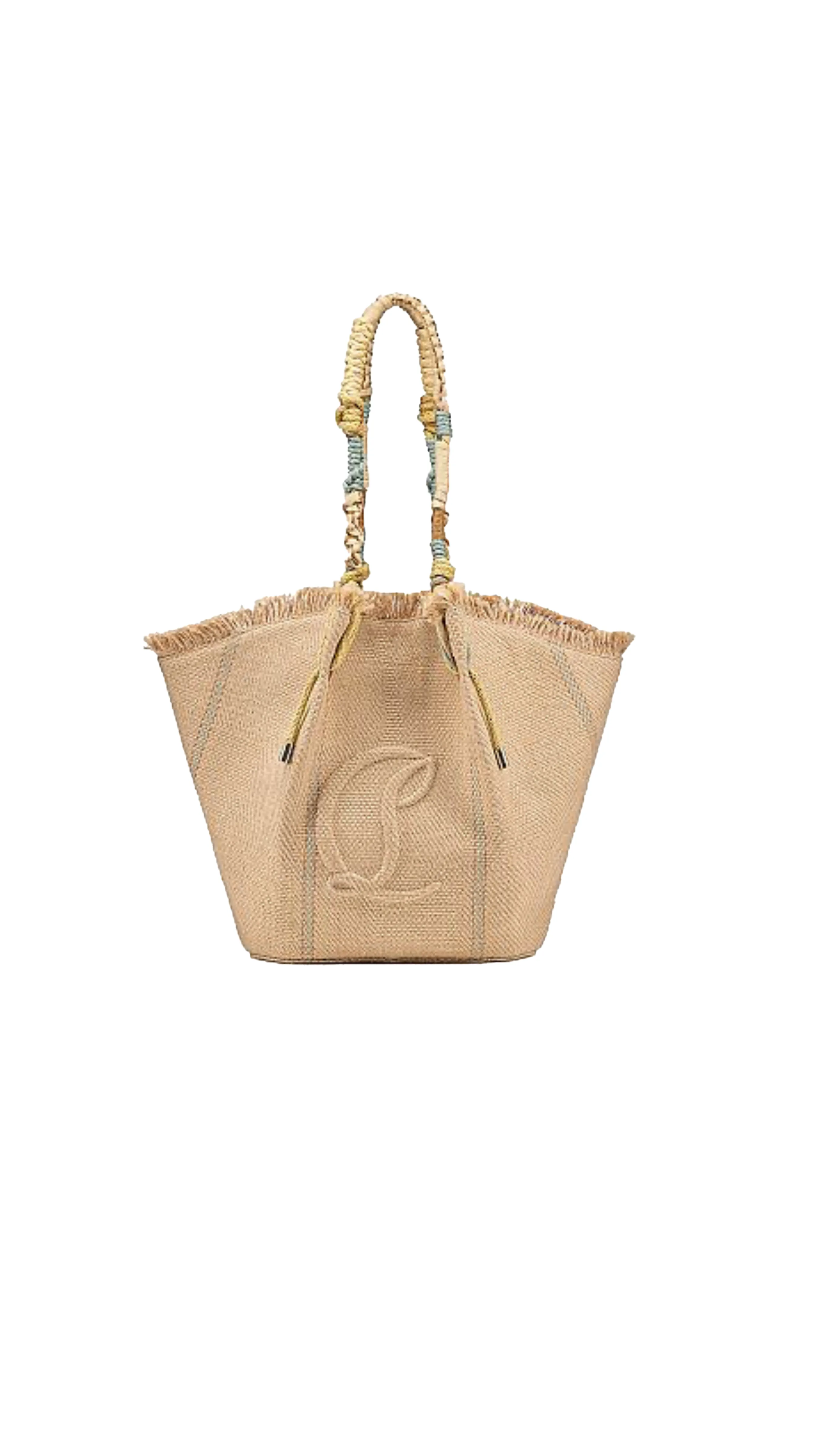 By My Side Shopper in Jute with CL Logo - Sand