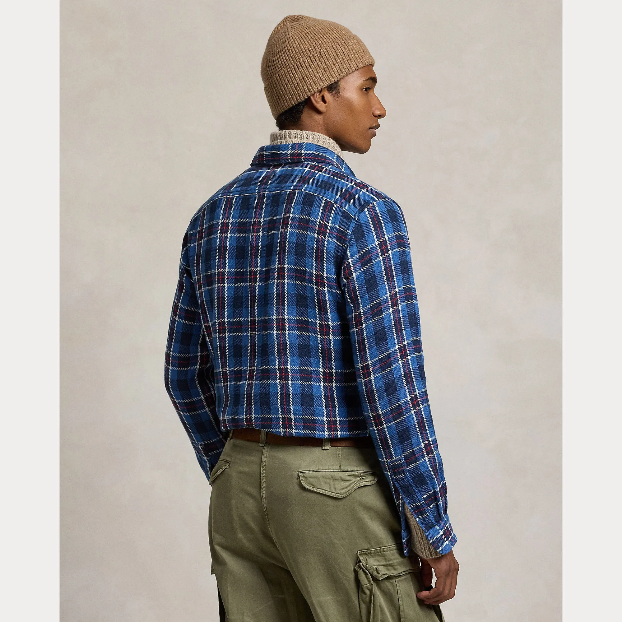 CLASSIC FIT PLAID FLANNEL WORKSHIRT